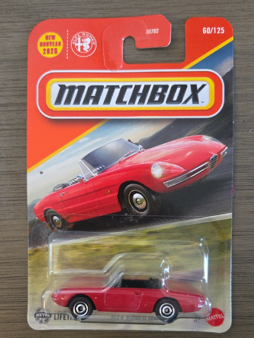 Match red convertible toy car